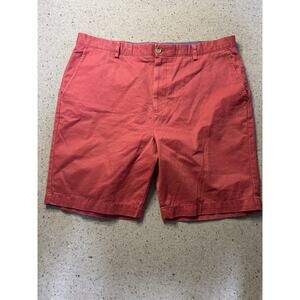 Johnston & Murphy Shorts Men's 40 Washed Red Preppy Golf Luxury